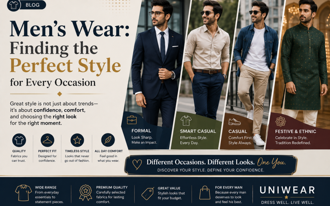 Men’s Wear: Finding the Perfect Style for Every Occasion