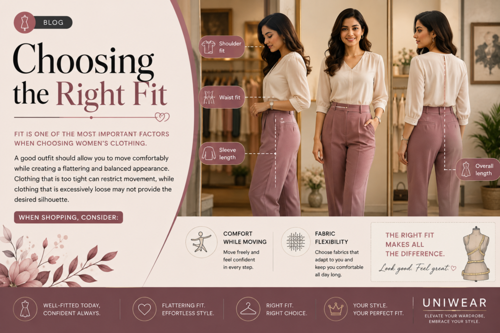 Choosing the right fit for women-UNIWEAR