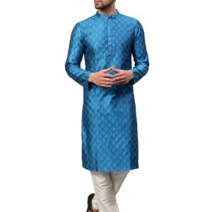 VASTRAMAY Embroidered Indo Western Sherwani Set